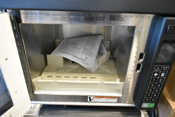 BRAND NEW SCRATCH AND DENT! 2024 Amana Stainless Steel Commercial Countertop Microwave Oven. 208/240 Volts. - Image 2 of 4