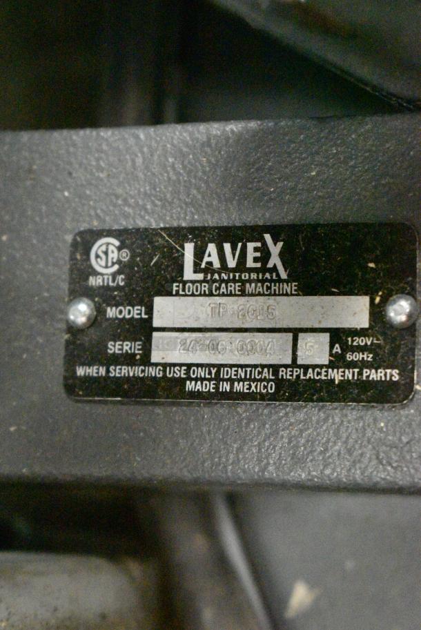 BRAND NEW SCRATCH AND DENT! Lavex TP-2015 Floor Cleaning Machine. 120 Volts, 1 Phase. Tested and Working! - Image 2 of 4