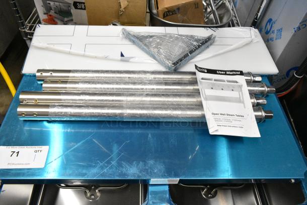 BRAND NEW SCRATCH AND DENT! 2024 Avantco 177STE2S Stainless Steel Two Pan Open Well Electric Steam Table with Undershelf. 120 Volts, 1 Phase. - Image 2 of 5