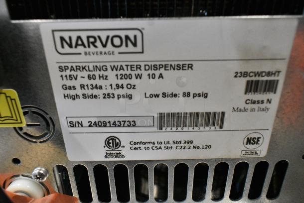 BRAND NEW SCRATCH AND DENT! 2024 Narvon 23BCWD8HT Sparkling Water Dispenser. 120 Volts, 1 Phase. - Image 3 of 5