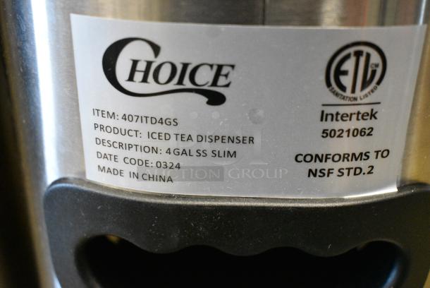 2 BRAND NEW SCRATCH AND DENT! Choice Stainless Steel Beverage Holder Dispenser. 2 Times Your Bid! - Image 3 of 3