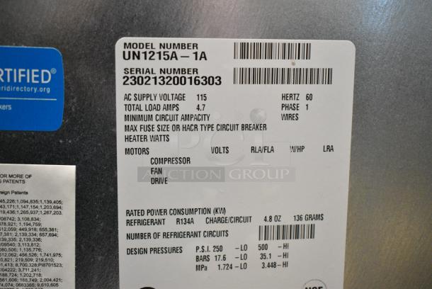 BRAND NEW SCRATCH AND DENT! 2023 Scotsman UN1215A-1A Stainless Steel Undercounter Nugget Ice Machine - 119 lb. 115 Volts, 1 Phase. - Image 3 of 4