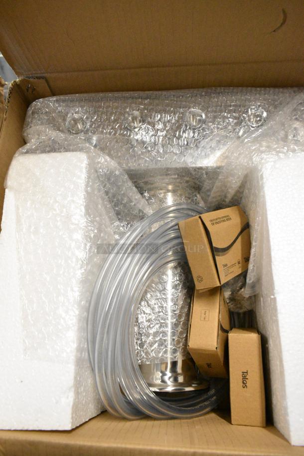 2 BRAND NEW SCRATCH AND DENT! Talos Stainless Steel 4 Tap Beer Tower. 2 Times Your Bid! - Image 3 of 3