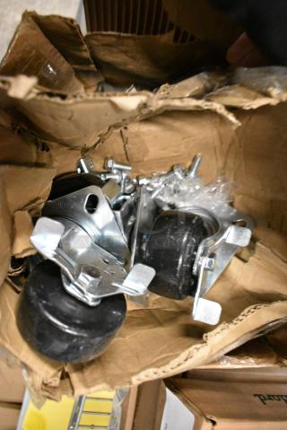 BRAND NEW SCRATCH AND DENT! Lot of 10 Various Commercial Casters.