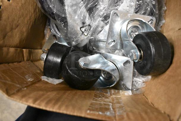 BRAND NEW SCRATCH AND DENT! Lot of 10 Various Commercial Casters. - Image 3 of 4