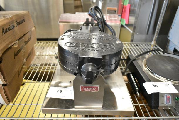 BRAND NEW SCRATCH AND DENT! 2024 Estella 348WCMX1A Stainless Steel Commercial Waffle Cone Maker. 120 Volts, 1 Phase. Tested and Does Not Power On - Image 1 of 5
