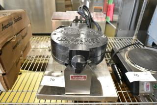 BRAND NEW SCRATCH AND DENT! 2024 Estella 348WCMX1A Stainless Steel Commercial Waffle Cone Maker. 120 Volts, 1 Phase. Tested and Does Not Power On