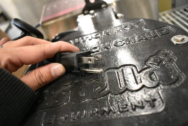 BRAND NEW SCRATCH AND DENT! 2024 Estella 348WCMX1A Stainless Steel Commercial Waffle Cone Maker. 120 Volts, 1 Phase. Tested and Does Not Power On - Image 3 of 5