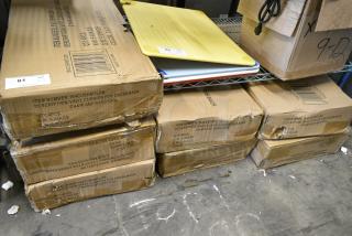 7 BRAND NEW SCRATCH AND DENT! Box of 4 Lancaster Table & Seating 164CUSHMTLDB Dark Brown Seat Cushion. 7 Times Your Bid!