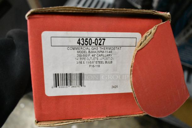 BRAND NEW SCRATCH AND DENT! Robertshaw Industries 4350-027 Gas Oven Thermostat Kit, 250-550 Degrees Fahrenheit, 48" Capillary - Image 3 of 3