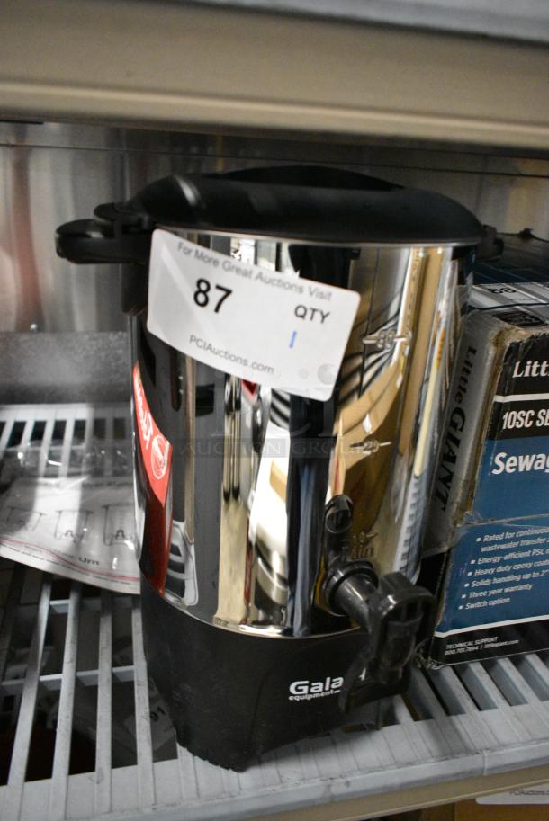BRAND NEW SCRATCH AND DENT! Galaxy 177GCU30 30 Cup (150 oz.) Stainless Steel Single Wall Coffee Urn. 120 Volts, 1 Phase. - Image 2 of 3