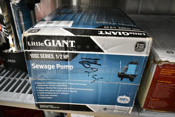 BRAND NEW SCRATCH AND DENT! Little Giant 10SC Series Sewage Pump - Image 1 of 4