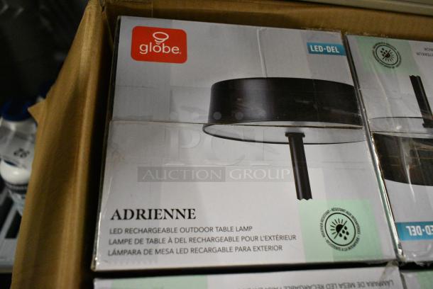 4 BRAND NEW SCRATCH AND DENT! Adrienne LED Rechargeable Outdoor Table Lamp. 4 Times Your Bid! - Image 3 of 3