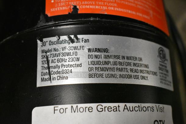 VF-30WLFO Metal Fan. In 2 Pieces. - Image 4 of 8