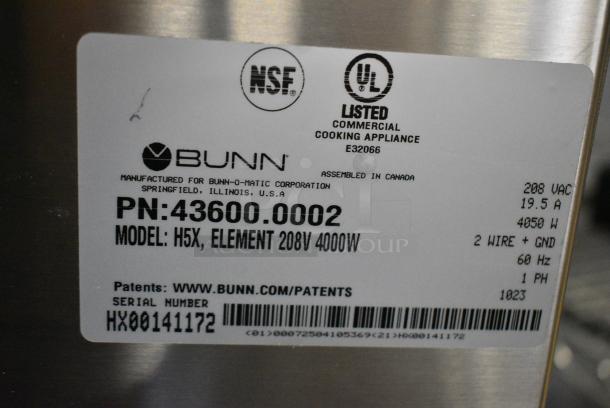 BRAND NEW! 2023 Bunn H5X Stainless Steel Commercial Countertop Hot Water Dispenser. 208 Volts, 1 Phase. - Image 3 of 4