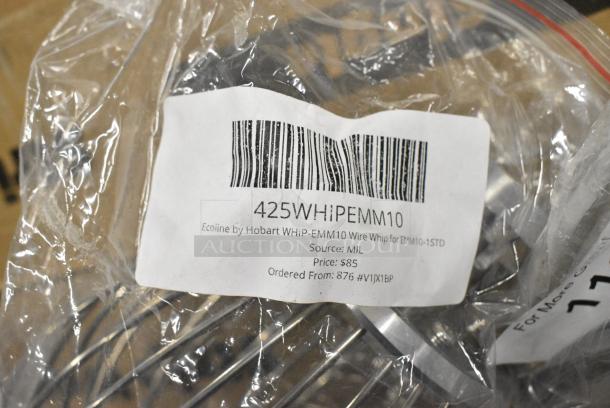 3 BRAND NEW SCRATCH AND DENT! Items Including 425DOUGEMM20 Ecoline by Hobart DOUGH-EMM20 Dough Hook for EMM20-STD, 425BEATEMM20 Ecoline by Hobart BEATER-EMM20 Flat Beater for EMM20-STD, 425WHIPEMM10 Ecoline by Hobart WHIP-EMM10 Wire Whip for EMM10-1STD. 3 Times Your Bid! - Image 8 of 9