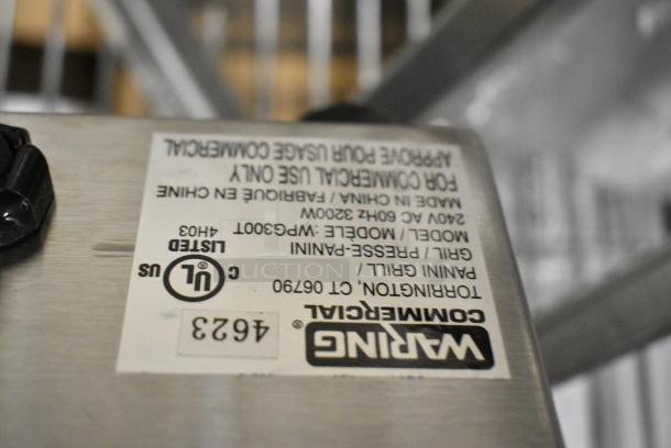 BRAND NEW SCRATCH AND DENT! Waring WPG300T Stainless Steel Commercial Countertop Double Panini Press. 240 Volts. - Image 4 of 4