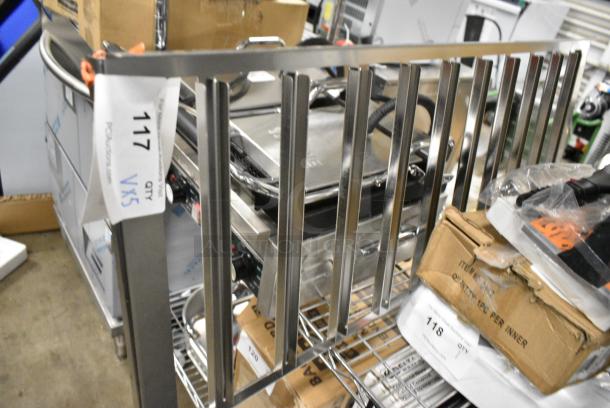 BRAND NEW SCRATCH AND DENT! Lot of 5 Items Including Grill Press, 64927786 Robot Coupe 27786 1/4" Slicing Disc, HPM024562 Moffat M024562 Relay, 714Q112 Outset® 8" Cast Iron Flat Grill Press Q112, Metal Rack - Image 2 of 7