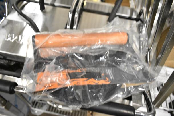 BRAND NEW SCRATCH AND DENT! Lot of 5 Items Including Grill Press, 64927786 Robot Coupe 27786 1/4" Slicing Disc, HPM024562 Moffat M024562 Relay, 714Q112 Outset® 8" Cast Iron Flat Grill Press Q112, Metal Rack - Image 3 of 7