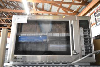 Amana RCS10TS Stainless Steel Commercial Countertop Microwave Oven. 120 Volts, 1 Phase.