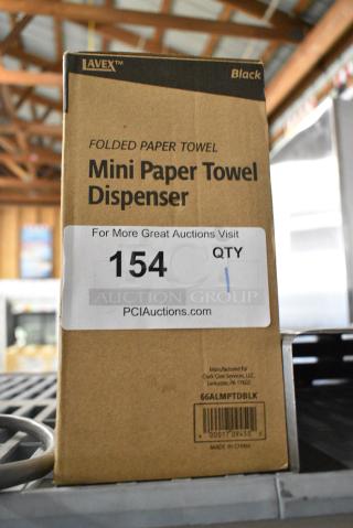 BRAND NEW IN BOX! 66ALMPTDBLK Lavex Black Mini Paper Towel Dispenser