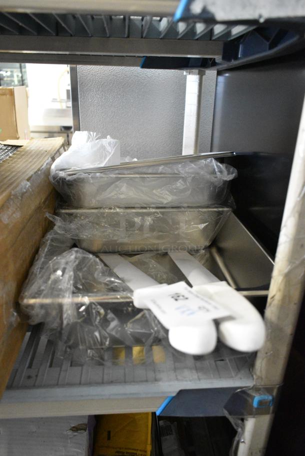 ALL ONE MONEY! Lot of 6 Various Items Including Knives and Stainless Steel Drop In Bins. - Image 1 of 6