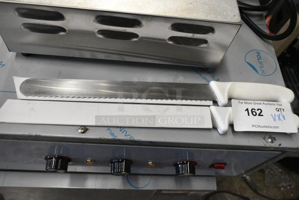 ALL ONE MONEY! Lot of 6 Various Items Including Knives and Stainless Steel Drop In Bins. - Image 2 of 6