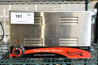 Avantco 7800 Stainless Steel Commercial Countertop Food Warmer. 120 Volts, 1 Phase. Tested and Working!