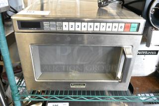 Panasonic NE-1257R Stainless Steel Commercial Countertop Microwave Oven. 208 Volts, 1 Phase.