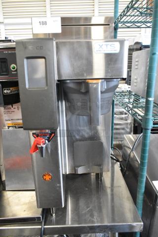 Fetco CBS-2131-XTS Stainless Steel Commercial Countertop Coffee Machine w/ Hot Water Dispenser. 200-240 Volts, 1 Phase.