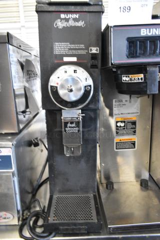 Bunn G3 HD Metal Commercial Countertop Coffee Bean Grinder. 120 Volts, 1 Phase. Tested and Working!
