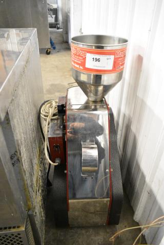 Magic Pop DMP-1 Metal Commercial Rice Cake Machine. 115 Volts, 1 Phase. Tested and Does Not Power On