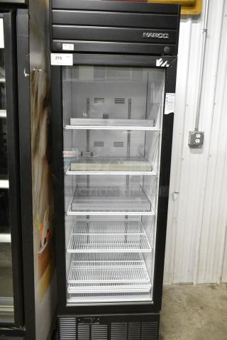 2019 Habco SE18 Metal Commercial Single Door Reach In Cooler Merchandiser w/ Poly Coated Racks. 115 Volts, 1 Phase. Tested and Working!