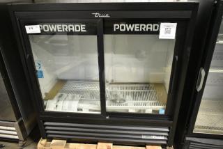 BRAND NEW! 2024 True GDM-41SL-48-HC-LD Metal Commercial 2 Door Reach In Cooler Merchandiser w/ Poly Coated Racks. 115 Volts, 1 Phase. Tested and Working!