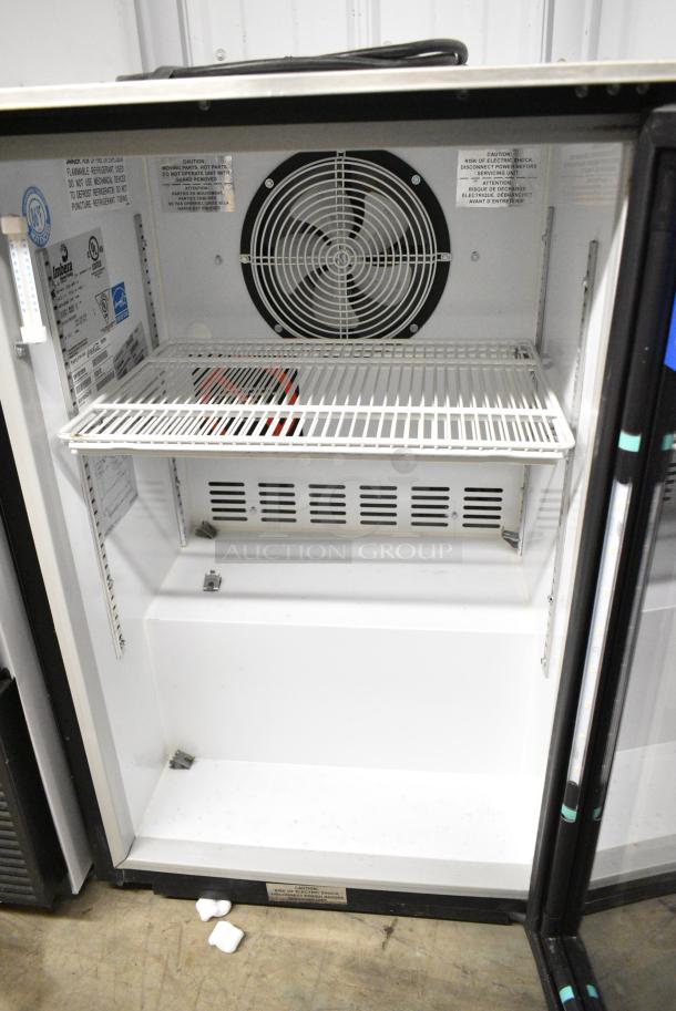 Imbera EVC04 Stainless Steel Commercial Single Door Mini Cooler Merchandiser w/ Poly Coated Racks. 115 Volts, 1 Phase. Tested and Does Not Power On - Image 3 of 4