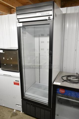 2019 Habco SE18 Stainless Steel Commercial Single Door Reach In Cooler Merchandiser w/ Poly Coated Racks. 115 Volts, 1 Phase. Tested and Working!