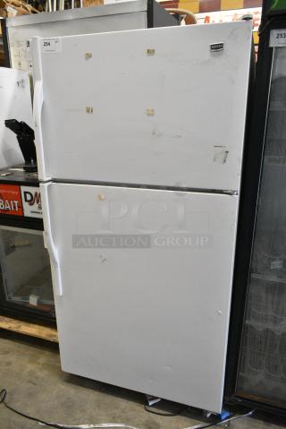 Maytag M1TXEGMYW01 Metal Cooler w/ Freezer. 115 Volts, 1 Phase. Cannot Test Due To Damaged Plug Head