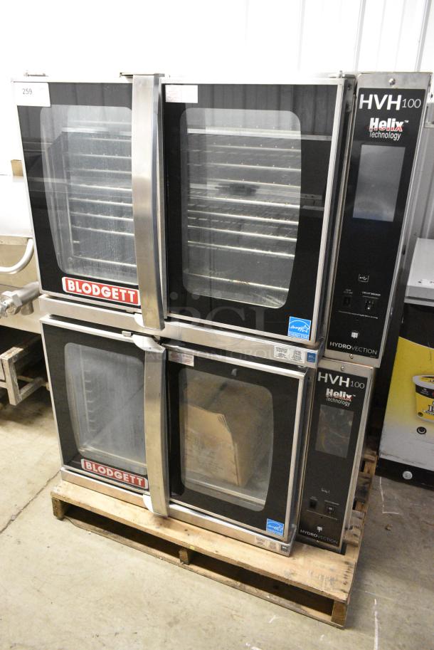 2 2017 Blodgett HVH-100E Helix Stainless Steel Commercial Electric Powered Full Size Convection Oven w/ View Through Doors, Metal Oven Racks. 208-240 Volts, 3 Phase. 2 Times Your Bid! - Image 1 of 7