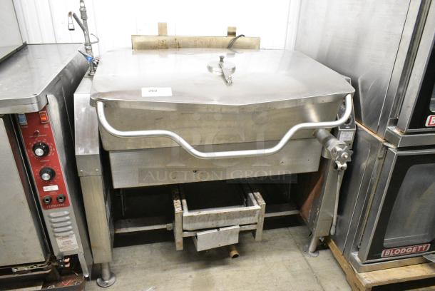 Stainless Steel Commercial Natural Gas Powered Floor Style Braising Tilting Pan. - Image 1 of 9