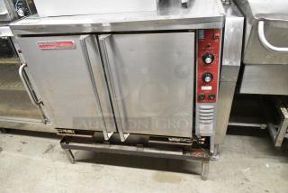 Blodgett Zephaire Stainless Steel Commercial Electric Powered Full Size Convection Oven w/ Solid Doors and Thermostatic Controls. 208-240 Volts.