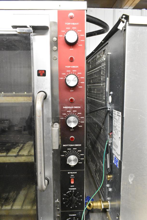 Piper Products DO-6-S-240 Stainless Steel Commercial Electric Powered Bakery Oven  on Commercial Casters. 120/240 Volts, 3 Phase. - Image 4 of 8