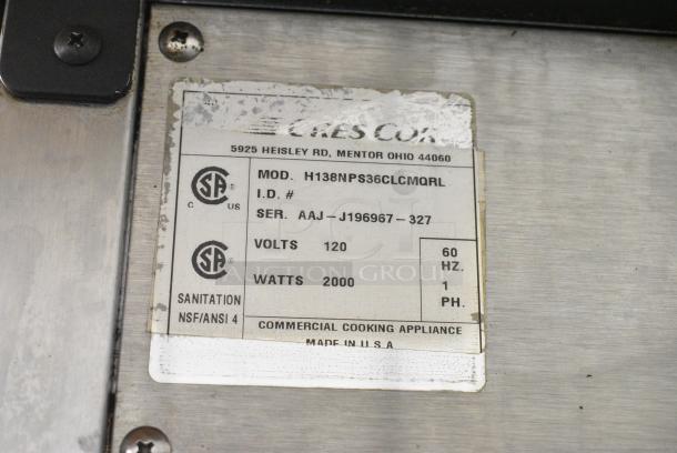 CresCor H138NPS36CLCMQRL Stainless Steel Commercial Heated Holding Cabinet on Commercial Casters. 120 Volts, 1 Phase. Cannot Test Due To Damaged Plug Head - Image 6 of 6