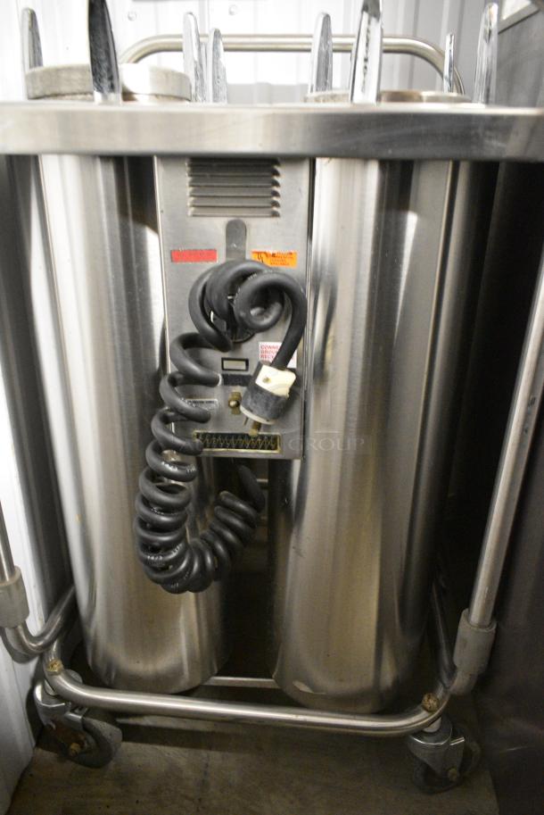 Shelleymatic Stainless Steel Commercial Floor Style 4 Well Plate Return on Commercial Casters. - Image 3 of 6