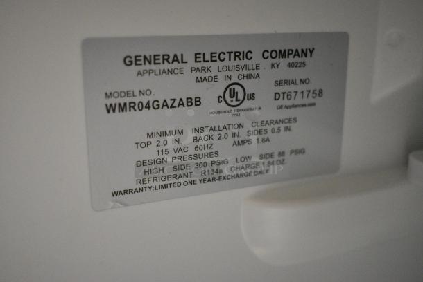 General Electric GE WMR04GAZABB Metal Mini Cooler. 115 Volts, 1 Phase. Tested and Working! - Image 5 of 5