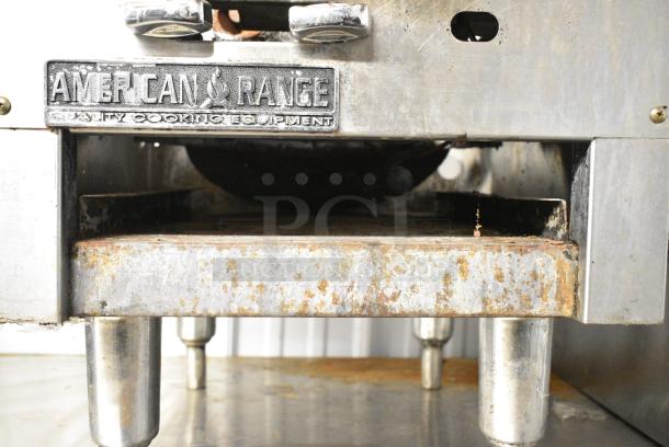 American Range Stainless Steel Countertop Gas Powered Single Burner Stock Pot Range. Missing Grate. - Image 3 of 6
