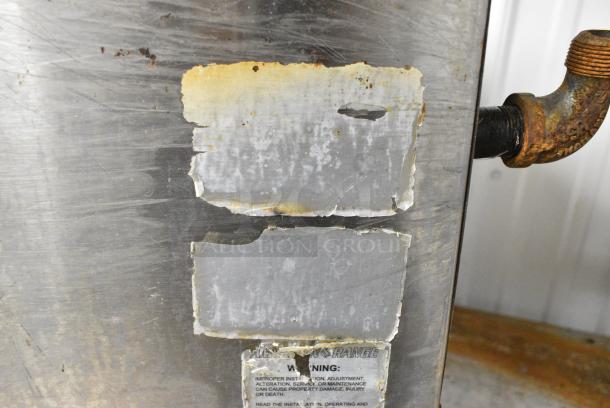 American Range Stainless Steel Countertop Gas Powered Single Burner Stock Pot Range. Missing Grate. - Image 5 of 6