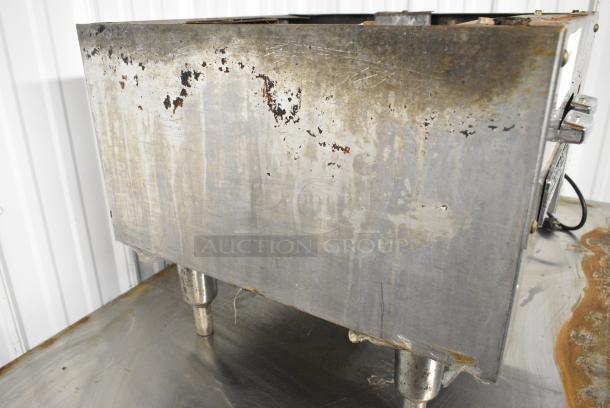 American Range Stainless Steel Countertop Gas Powered Single Burner Stock Pot Range. Missing Grate. - Image 6 of 6