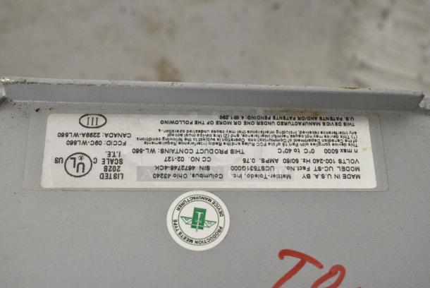 2 Mettler Toledo UC-ST Metal Countertop Scale. 2 Times Your Bid! Cannot Test Due To Missing Power Cord - Image 6 of 10