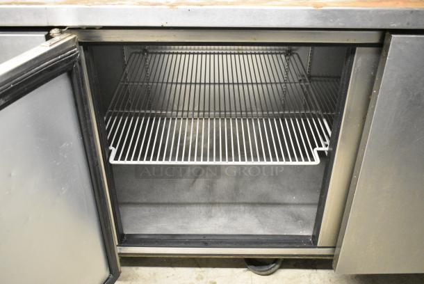 2018 True TUC-93-HC Stainless Steel Commercial 3 Door Undercounter Cooler on Commercial Casters. 115 Volts, 1 Phase. Tested and Powers On But Does Not Get Cold - Image 3 of 6