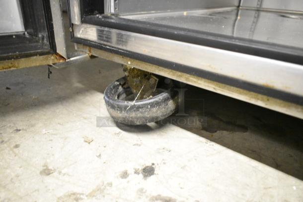 2018 True TUC-93-HC Stainless Steel Commercial 3 Door Undercounter Cooler on Commercial Casters. 115 Volts, 1 Phase. Tested and Powers On But Does Not Get Cold - Image 5 of 6